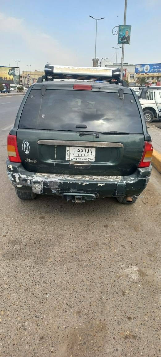 جيب شيروكي صلاح الدين بأسمي للبيع موديل 2000 بچم محدث 2004 مكينه 3000 في في تي ياباني جاهزه گير ومحرك وتدفئه وتبريد ثلج كهربائيات كامله منظومه سماعات وشاشه جديده كامله داخليه نظيفه السنويه منتهيه تخم تاير باتري جديد تحويل مباشر السعر 50 وبي مجال بسيط او للماروس حسب القناعه المكان بغداد سبع البور متواجد فيس او على الرقم ‏‪***********‬‏
