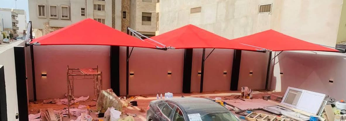 شركة الوقاية • مظلات سيارات • مظلات مداخل