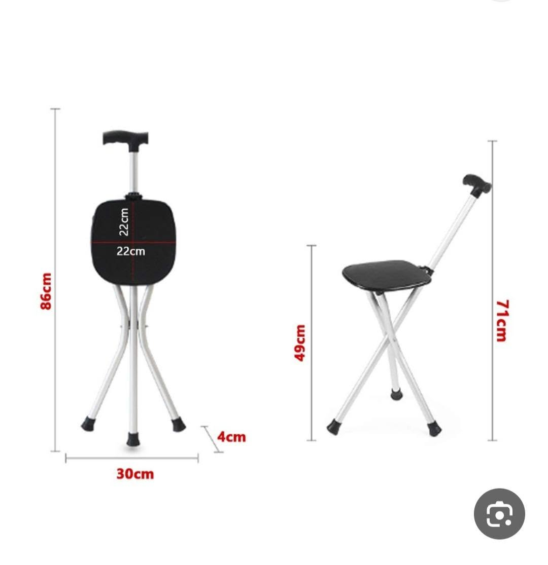 عكازه اوكرسي  2 في 1 
جديد  سعره  10 
بضاعه اوربيه 
عنواني فاو جنوبيه 
***********

نص مكتوب في الصور:
- HIGH LOAD & LIGHTWEIGHT Use 6063T5 aviation aluminium alloy material support reach to 450IB but just has 3.5IB. 450LB ERGONOMIC MASSAGE MAT 53/64" 3/64" The uneven design can massage our buttocks after have long , relax our body. انتقال > بيج الكس عصا مشي بمقعد، مقعد خفيف الوزن لكبار السن، كرسى قابل للطي ...
- CORRECT
- WRONG
- 86cm 22cm 22cm 4cm 30cm 49cm 71cm