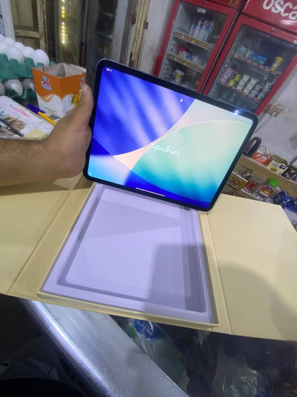 IPAD 11 Pro M5 ✔️
سلام عليكم ايباد M5 وكاله وكاله ماخذي بواحد و800
بالاقساط ولحد الان ندفع الايباد بطاريته 94% كامل ملحقات بس كارتونته ضايعه باقي بكارتونه الوكاله شركه الاماني والكل يعرفها بعده الايباد بالضمان خدش مابي كدامك  بعده عليه لاصق الشركه مال ضمان والله من كارتونته الكنتور ايباد فقط دراسه اخوان لحد يكسر بالسعر  بياع شره لاتعلق 

 1300  كربلاء تواصل   ***********
