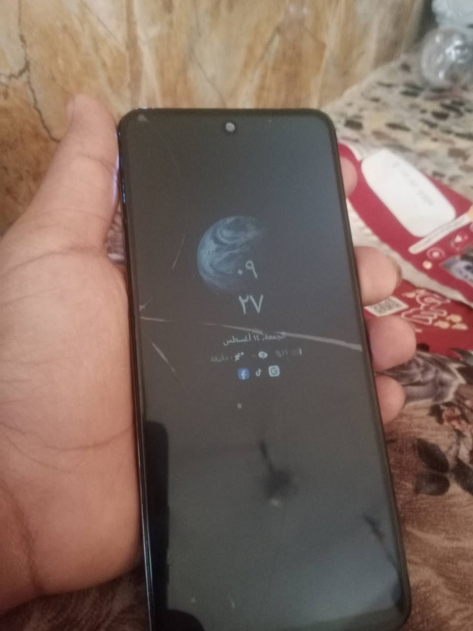 سلام عليكم جهاز انفنكس 50برو جهاز بي فطر زغير ما مثر عل لمس مستعجل 
ذاكره 256 

عشوائية 12+12 

بطاريه 5000 

جهاز كلش قوي بل الاعاب 

للبيع سعرر 90 الف مستعجل على بيعته 

مكاني بغداد الحسينيه مال راشديه 
رقمي *********** اتصال خاص ما متواجد
