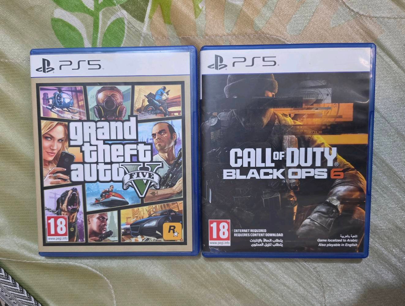 لعبة gta5 نظافة 100% اخت الجديدة 25 الف لعبة بلاك اوبس 6 نظيفة شخوط بسيطه وعالفحص 35 الف عنواني بغداد اي استفسار عالرقم ***********