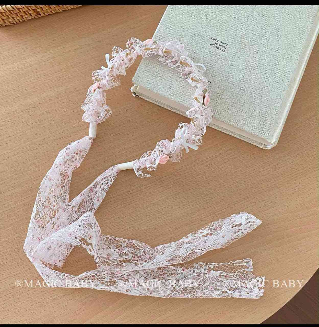 طوق كوري • طوق شعر • شريطة زهرية