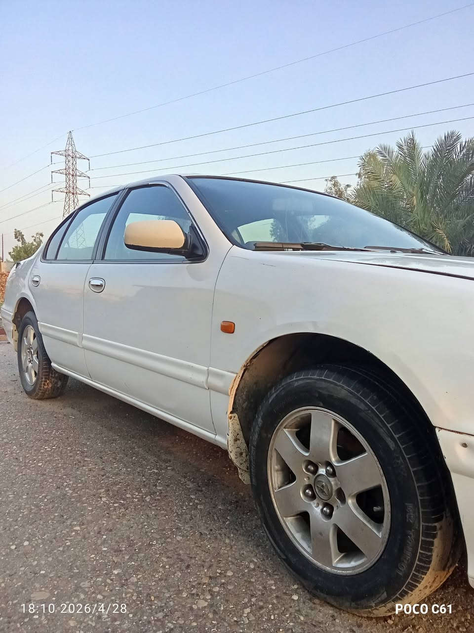 شعندك مراوس نزل تفاصيل وصورة
مكسيما 98 محرك 3000 اقتصادي كير عادي

سياره نظيفه بلاديه جانت مضمومة من 2009 

اني ثاني مالك الها 

ادامه كامله للمحرك 

كهربائات شغاله كلها 

كشرها نظيف بدون خياس 

صدرها نظيف عده شغلات بسيطه 

جام وسنتر لك تحكم كهرباء بلادي

تبريدها نقص كمبريسر

***********

نص مكتوب في الصور:
- 18:11 2026/4/28 POCO C61
- 18:10 2026/4/28 POCO C61