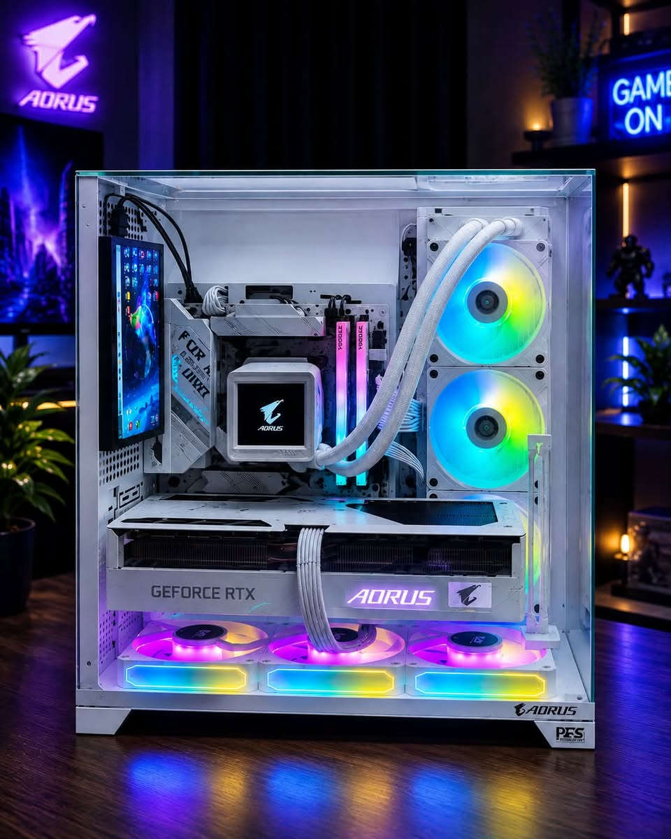 السلام عليكم تجميعه بمواصفات عاليه جدا للتصاميم و الألعاب للبيع .
• المعالج (CPU): AMD Ryzen 9 9950X3D
• اللوحة الأم (Motherboard): ASUS ROG STRIX X870-A GAMING WIFI
• كرت الشاشة (5080): GIGABYTE AORUS GeForce RTX 5080 MASTER ICE 16GB
• الرامات (RAM): TEAMGROUP T-Force Delta RGB DDR5 64GB (2×32GB) 6000MHz CL38 - White
• التخزين الأساسي (SSD): Lexar NM790 NVMe M.2 PCIe Gen4 SSD 4TB (سرعة قراءة حتى 7400MB/s)
• التخزين الثانوي (HDD): Western Digital WD Purple 4TB 5400RPM 3.5”
• مزود الطاقة (Power Supply): ASUS ROG STRIX GAMING 1000W 80+ Platinum PCIe 5.1 Full Modular - White
• المبرد (CPU Cooler): ASUS ROG RYUJIN III 360 ARGB Extreme White
• الكيس (Case): GAMEMAX Infinity Plus Mid tower
•المكان بابل
• للاستفسار اتصال او واتس آب ***********
