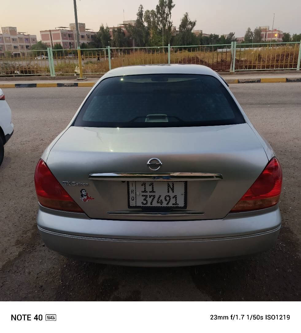 للبيع نيسان صني ياباني
 موديل 2009 رقم بغداد الجديد بسمي
 مكينه 1600 قبق اسود
 فول أوتوماتيكي
 كير ومكينه وحداديه وتبريد مكفولات
 سعرها 80 وبيه مجال
 مصبوغه عام للجماليه 
اللون رصاصي يعني سلفر
 السياره بالحله بحي الزهراء يم جسر الام 
***********  ***********
بيع أو مراوس حسب القناعه حلة, بابل

نص مكتوب في الصور:
- NOTE 40 SG 23mm f/1.7 1/50s ISO2376
- NOTE 40 5G 23mm f/1.7 1/50s ISO1219
- NOTE 40 5G
- 23mm f/1.7 1/50s ISO2247
- NOTE 40 5G 23mm f/1.7 1/50s ISO2097
- NOTE 40 SG 23mm f/1.7 1/50s ISO1123
- NOTE 40 5G 23mm f/1.7 1/20s ISO4753
- NOTE 40 SG 23mm f/1.7 1/25s ISO2879