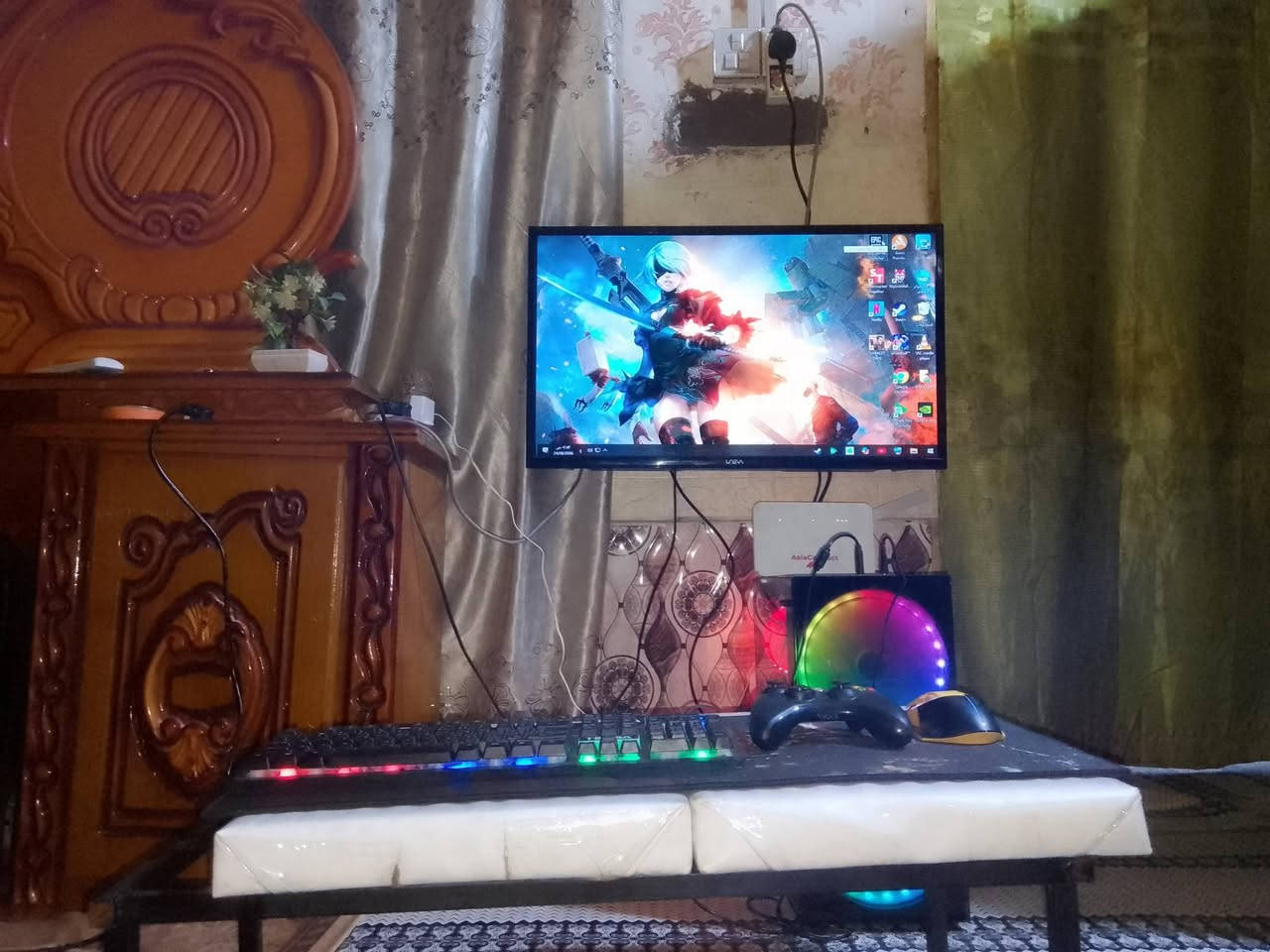 PC
بيسي للبيع 
مع شاشه 60فريم 
مع كيبورد
 وماوس 
وهيتفون 
وماوس باد 
ويده اكس بوكس 
وراوتر اسيا 
ومع قارء او موصل انترنيت 
الموصفات بل صوره ابيع البيسي مع ملقاته وحد والشاشه وحد والراوتر وحد 
لو شتحب تاخذ بكيفك 
عنواني كرمه بني سعيد سوق الشيوخ ذي قار 
هاتف ***********
الله شاهد اي مشكله ما بي بس اني ما عندي وقت استخدامه شهر واحد عندي 
اما كرت الشاشه ما اعرف اسمه نسيته ولا اعرف شون اطلعه بل بيسي الشراي يجي يكلب وشوف الاداء يقتنع يالله ياخذ
