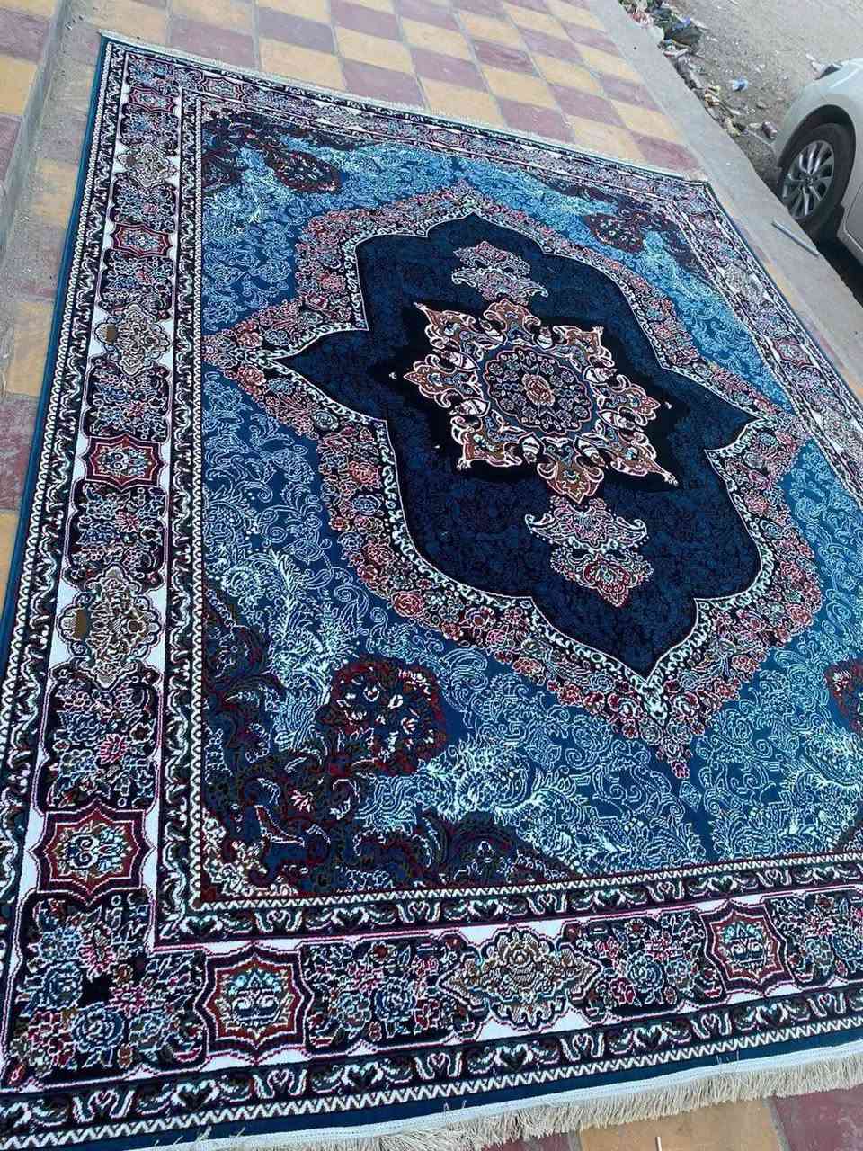 سجاد كاشان • خيط صوف • توصيل مجاني