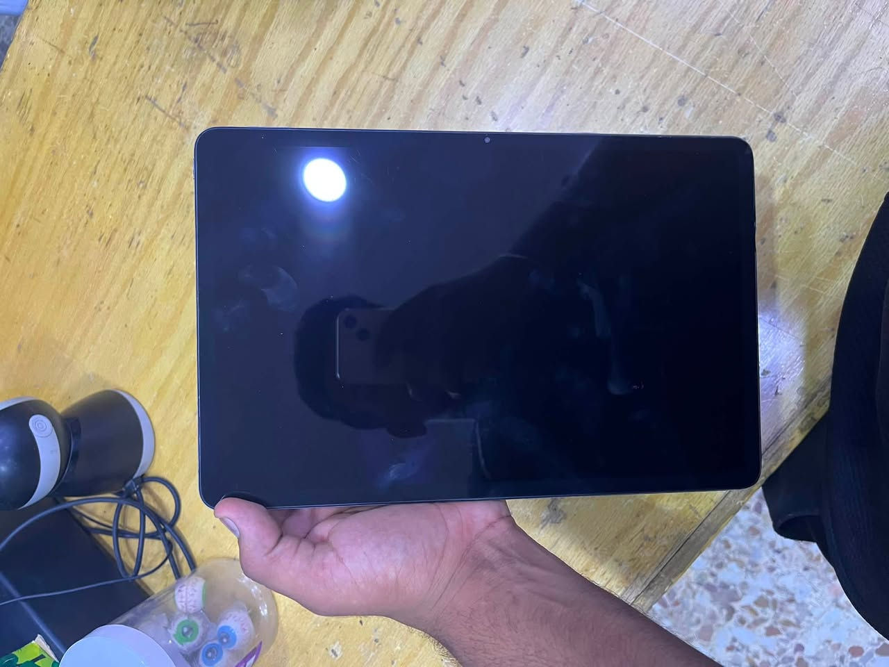 سلام عليكم عندي ايباد بوكو باد برو 
مستبدل فقط حساس 
جهاز فول سلاسه 
ذاكره ١٢٨
جهاز كامل ملحقاته كارتونه شاحنه راسيه شاحنه 
ببجي ٦٠فريم 
سعر ٢٢٥ وبي مجال حك جيه 
رقمي ***********متواجد واتساب وخط فقط 
عنواني نجف شارع مطار جديد
