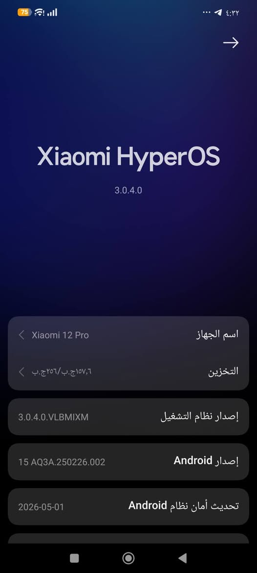 شاومي ١٢ برو • ٢٥٦ • كسر خلفي
