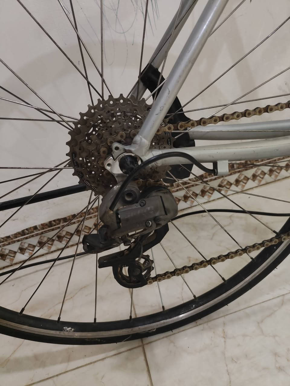 🚴‍♂️ بايسكل 700C للبيع
🔹 فريم M
🔹 ماشه كاربون RXL SL Carbon Pro
🔹 بوري سرج كاربون
🔹 ركبة ستيرين كاربون
🔹 سستم سرام 3×8
🔹 بريك خلفي فقط
🔹 الحالة: نظيف جداً ✨

💰 السعر: 210 ألف بي مجال 

📍 مكاني: الكوت
🚚 يوجد توصيل
📞 ***********
