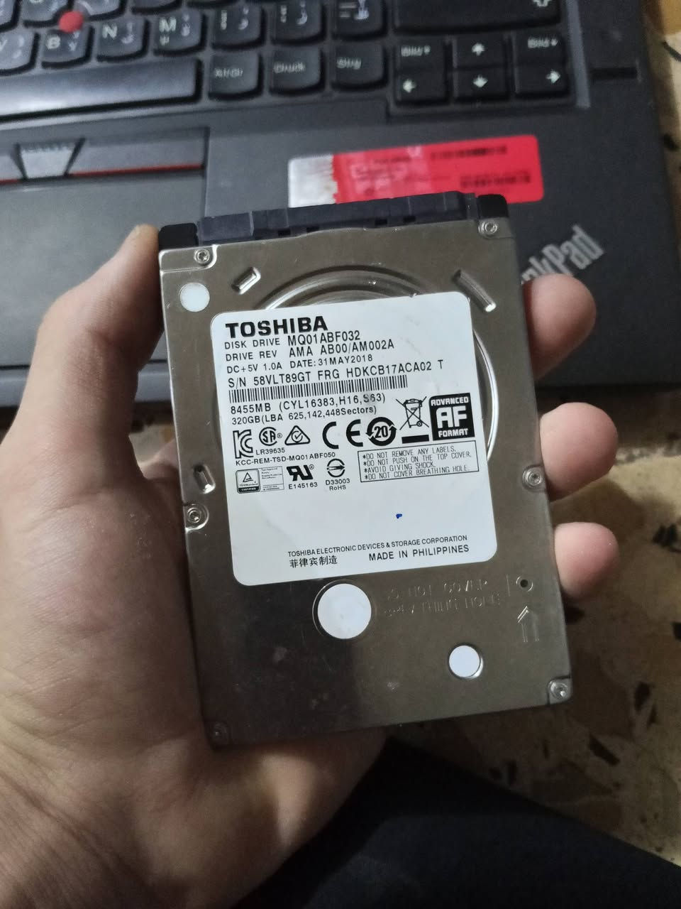السلام علبكم مسوي عرض على هارداتhdd بحجم320gb وبمنفذ sata2.5 تكدر تخليله راك يصير خارجي بسعر 25الف توصيل 5الاف لجميع المحافظات للتواصل عبر الواتساب فقط *********** ما موجود على الخاص ولا على الخط
