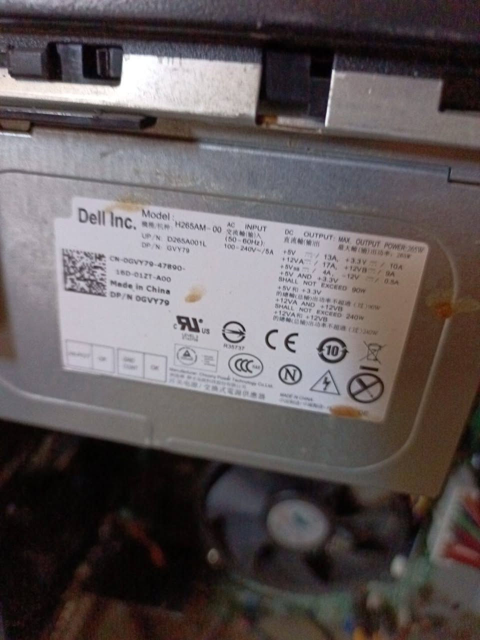 للبيع 
Dell OptiPlex 3010 MT

المعالج: Intel Core i3 / i5 / i7

المقبس: LGA 1155

الشريحة: Intel H61

الرام: DDR3

شقوق الرام: 2

أقصى رام: 8GB

سرعة الرام: 1333 / 1600MHz

التخزين: SATA HDD

منافذ SATA: 4

DVD: DVD±RW

كرت الشاشة: Intel HD Graphics

PCIe x16: منفذ واحد

PCIe x1: 3 منافذ

كرت شاشة منفصل: حتى 75W

الشبكة: Gigabit LAN

الصوت: HD Audio

USB: USB 2.0

الباور: 265W

موديل الباور: H265AM-00

Dell P/N: D265A001L

DP/N: 0GVY79

دخل الكهرباء: 90–264V

تردد الكهرباء: 47–63Hz

خط +12V: 17A + 9A

أقصى قدرة +12V: 240W

أقصى قدرة +3.3V و+5V: 90W

مروحة الباور: 80×25mm

الشكل: Mini Tower (MT) 

كيبورد عدد 3 
سماعات عدد 2
ماوس عدد 2
شاشات عدد 2 وحدة حجم 24 وحدة حجم 20

خلي سعرك عجبني ابيعلك تكسر بل حلال احضرك 
سبب البيع مستعجل علمود فلوس 
***********
