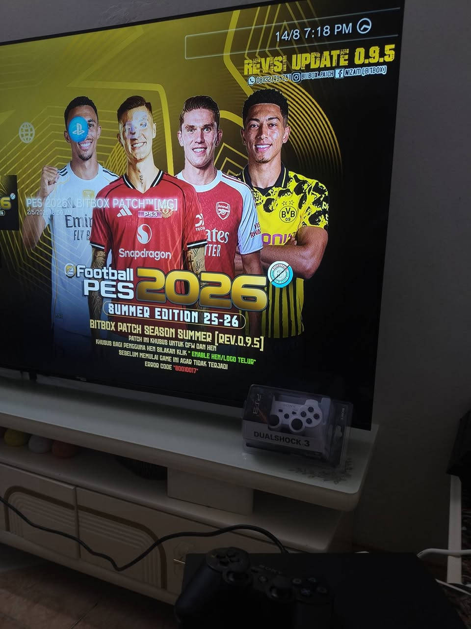 سلام عليكم بلي ستيشن 3 سلم بي هذني العاب و مكتبه العاب نضام هين ويا دبل جوستك و كامل ملحقات سعر 110الف مكان اربيل توصيل موجود ***********
