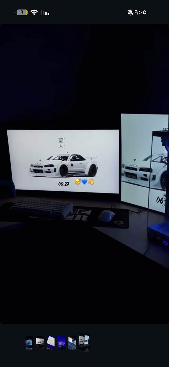 تجميعة حترافية متكاملة للبيع 🕹️
عندي شاشتين كيم اون اول وحده 32 مقوسه 180hz

الثانيه ٢٧ هم مقوسه 120hz

ستناند شاشات عملاق من شركت كيم اون

كرسي كيمنك من شركة zxt 

مايك في فيان اخر اصدار 

كيبورد f75 

سماعة ستيل سرييس

ماوس كاوريس مودل o

وبعد هواي اشياء

——————————————————————

الـــبـــيــــســــي

الكيس الابيض ٧ فانات من شركة كيم اون

تبريد مائي من شركة كيم اون

المعالج i5 12

كارت الشاشه 4060 ti 

الرامات 16 جيجابايت 

البور سبلاس ٦٥٠ واط

الاشياء الي ماذاكراها واسلني عليها و اذكرلك ياها

رقم تلفوني اذا ماموجود فيس بيه واتساب 🚨📞***********

نص مكتوب في الصور:
- Ctrl Win Alt