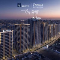 شقة للبيع في مجمع بوابة العراق ♦️مساحة 170 طابق 19  ♦️عدد الغرف 2 ♦️اط...