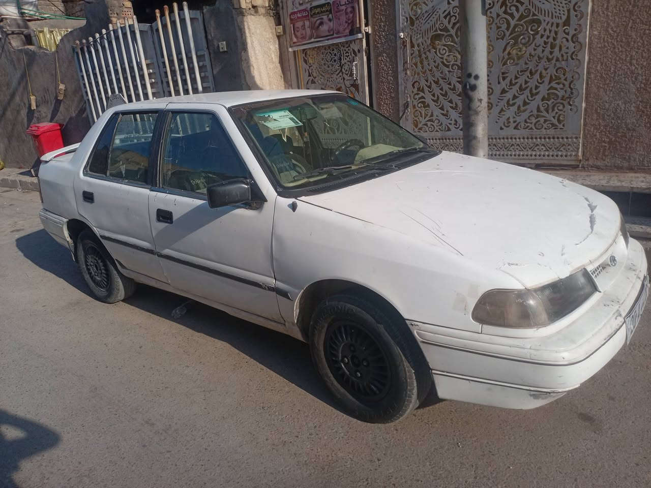 اكسنت موديل ٩٣ رقم نكليزي سنويه ٣١ بسمي كير ومحرك خير من الله حداديه نص عمر بيها دخانه سوده السعر ١٨ وبيها مجال عنوان بغداد الأمين ***********
