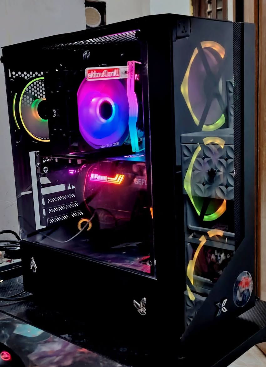 تحية طيبة للجميع.
متوفر كيس كيمنك للبيع 
السعر مليون ٢٥٠ الف

CPU I5 14400F 10 CORE 16 THERADS 
M. B GAGBAYTE B760M D2H DDR4
COOLER CPU 120M XIGMATEK RGB
RAM 8X2 16GB DDR4 3200MHZ TFORSE 
GPU RTX 3070 TI OC ZOTAC X3FAN RGB 
POWER 650 W FULL MODELER XIGMATEK
CASE BLACK XIGMATEK X4 FAN RGB
SSD 512 GB LEXAR

مكاني موصل توصيل موجود
للتواصل *********** واتسب

