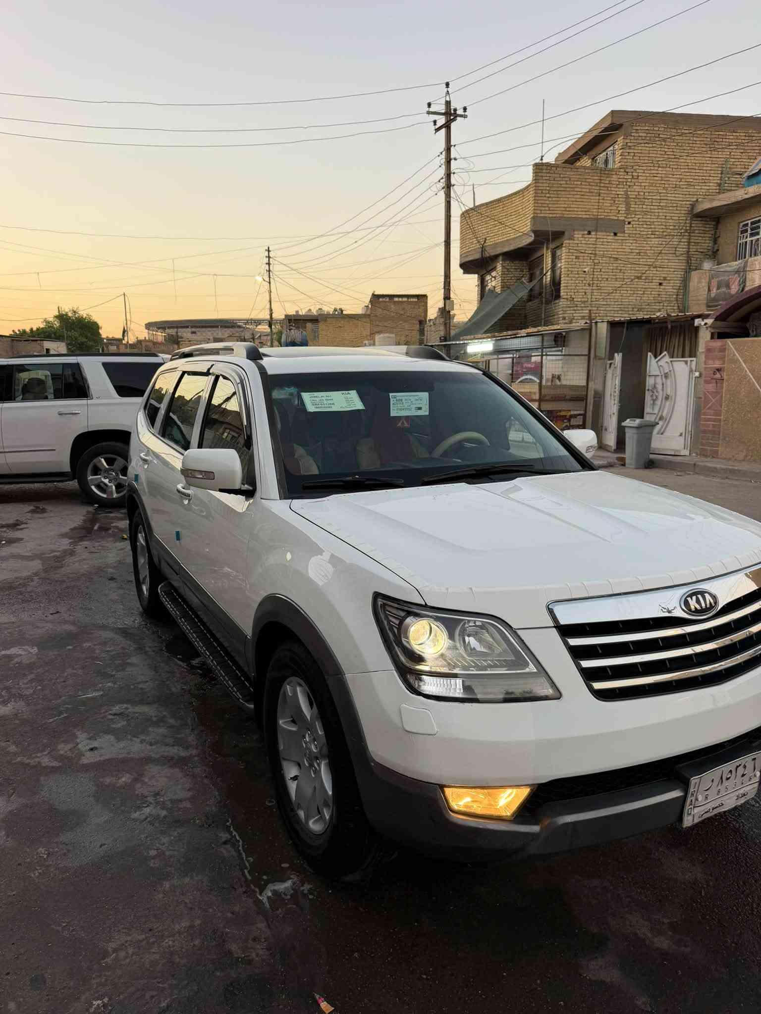 كيا مهافي للبيع موديل ٢٠١٤ خليجي محرك ٦ فول مواصفات ١/١ ٧ راكب سلايت روف تبريد تلث قطع كشنات جلد وكهرباء زراك لايت شاشة كامرا حساسات مري شفط فور ويل وبعد هواي مواصفات بيها سيارة جديدة وجاهزة محرك كير تبريد ثلج تخم تاير جديد سيارة كل نقص مابيها ماشيه ٩٤ الف سيارة بيها ثلاث قطع كلير وبيها سونار اثر اشخوط بدون دواخل رقم بغداد مشروع وطني سعرها ١٢٨ ورقه ومكان السيارة بغداد البلديات ***********
