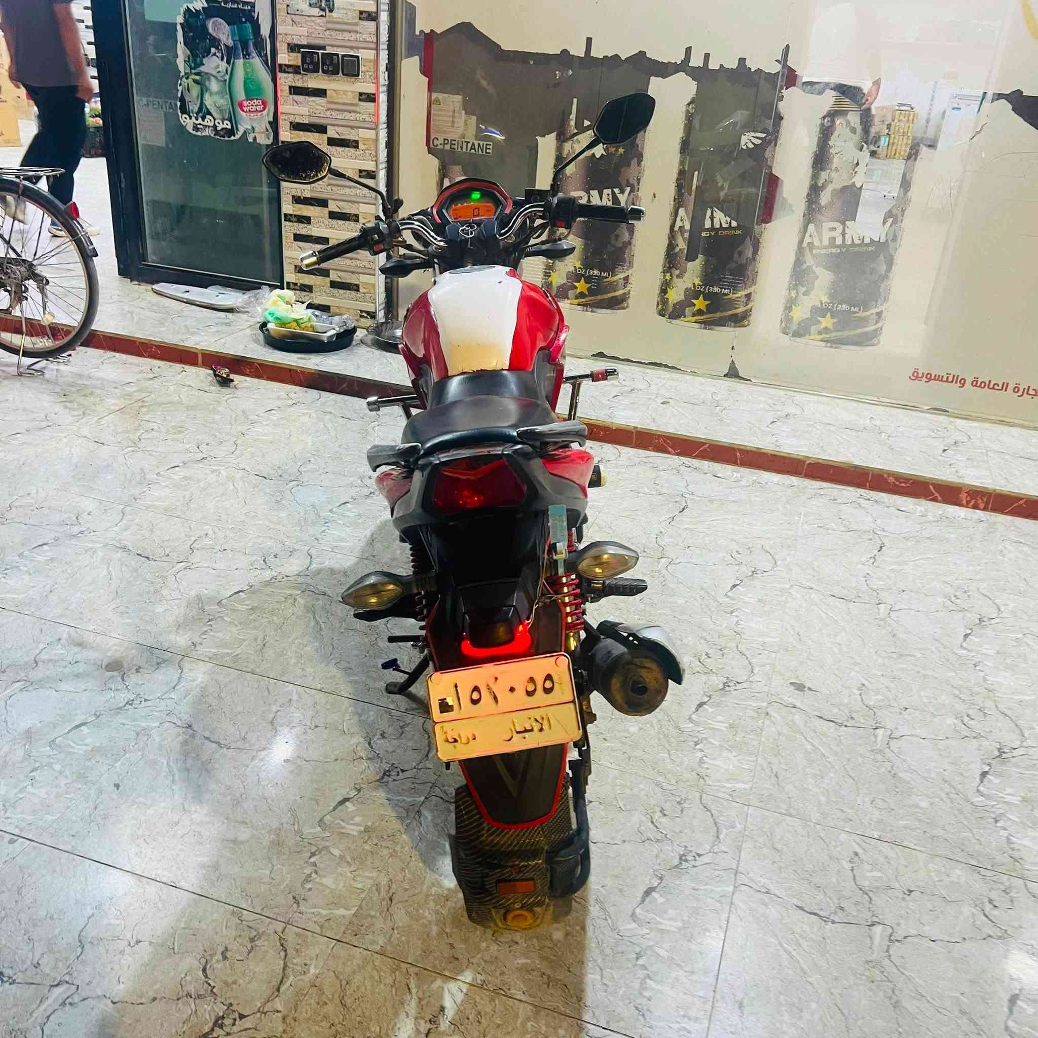 سلام عليكم عندي موطور هاوجي موديل ١٨ نضيف مسجل سنويه تحويل مباشر مكان بعلي جاسم المحطه الثانيه سعر ١٣ بي مجال  رقم هاتف ‭***********‬
