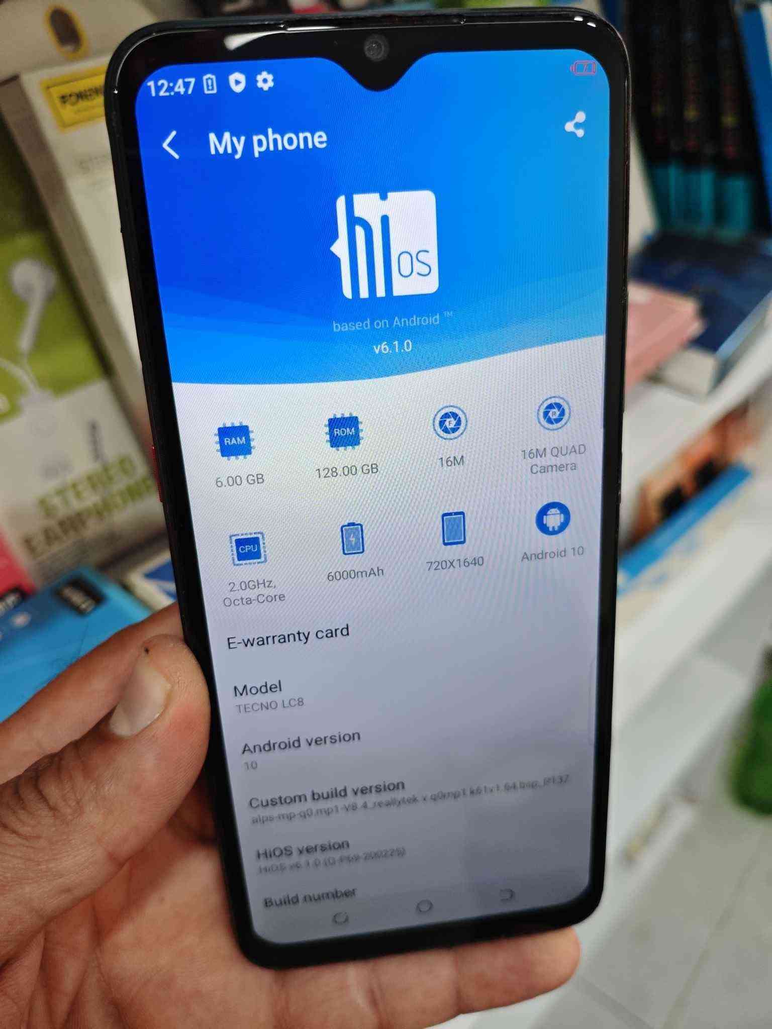 Tecno Pouvoir 4 Pro 

دەستی دوو ، زاکیرە 128 گێگا + پاتری 6000
تەنها شاشەی گۆڕاوە  ڕام 6 

نرخ / 85  هەزار  🌹💐🌷

***********
***********
ناونیشان قەڵادزێ بشدار, السليمانية

نص مكتوب في الصور:
- Tecno Pouvoir 4 Pro SPECIFICATIONS 7.0" 720x1640 pixels 16MP 1080p 4/6GB RAM Helio P22 6000mAh 18W