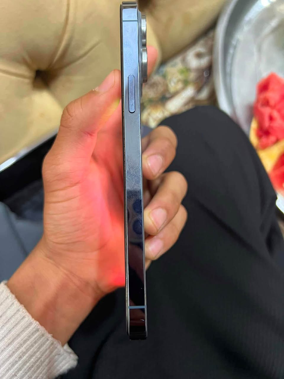 سلام عليكم ادمن ❤️
ايفون 13 برو ماكس مبدل شاشة تفصيخ عل شرط
فيس ايدي شغال بطاريه 100 ذاكرته 256 مكفول من اي عطل جهاز ب 480 
***********
