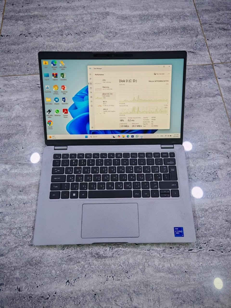 Dell latitude 5421
Cori7-11-H

معالج كوراي سفن جيل 11
فئة H

رام 8GB كيكا ددر4 قابل للتطوير
هارد 256 كيكا سسد ام تو قابل للتطوير

حجم 14 انج لمس فول اجدي
كرت شاشة انتل 4GB intel

السعر  : 485,000
هدايا ماوس مع حقيبة لابتوب وماوس باد والشاحن الاصلي 

واتساب  ***********
عنوان: بغداد الأمين الثانية 
توصيل متوفر
