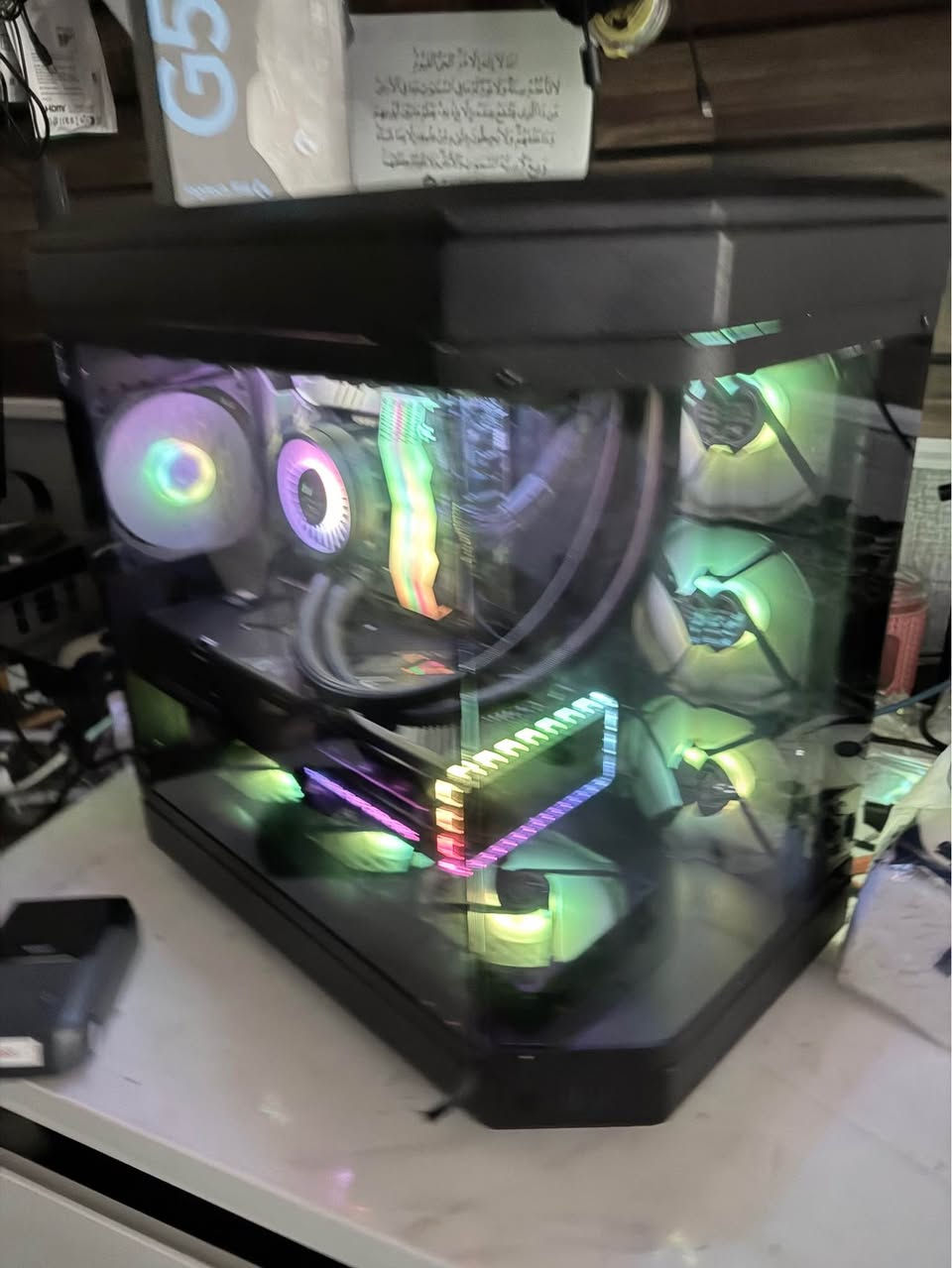 Pc gaming *********** 3 450 000
i9 14900kf 
Z790 p wifi 
Ram 4x16  tforce cl 30.  6000
2T ssd nvm gen4 team tm8fpk002T
Aio arctik 360
Rog strex 4070ti 
1000w psu nzxt أربيل, العراق
