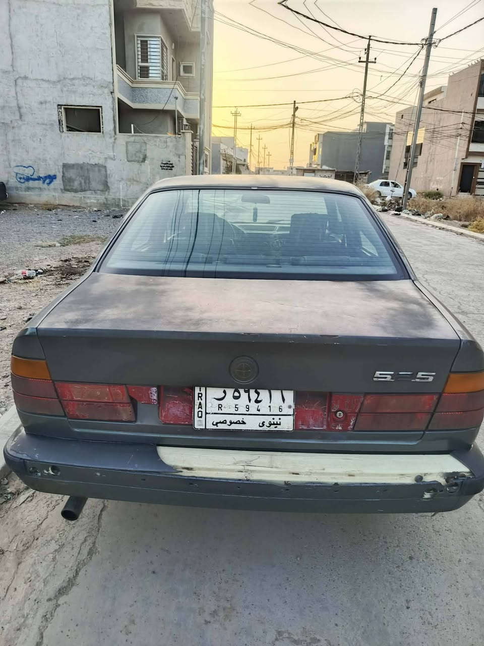 BMW 525
مكلف بالنشر 

موديل ١٩٨٩  اصلها فل محور كبس ديجيتال محرك وكير  . 

تبريد معمر ويا تحويرة المحرك. نواقصها مثل ما بالصور. 

السيارة بسمي .  رقم نينوى.. 

التواصل على الرقم ***********
واتس اب

