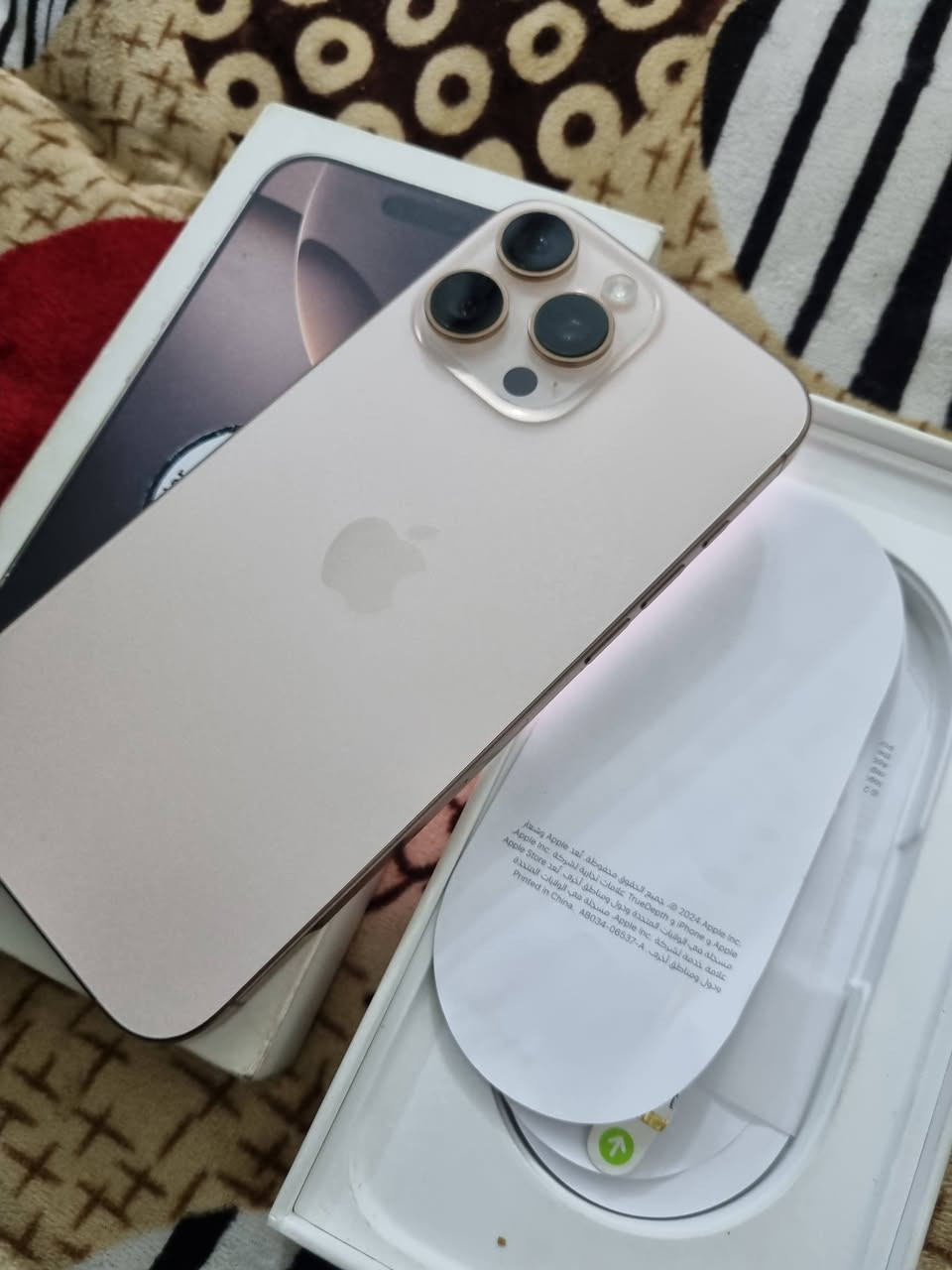 ايفون 16 برو ماكس 256 بطاريته 92 نضيف زلغ مابي سعر 1200 الف قفله بغداد الدوره وتر بروف ***********

