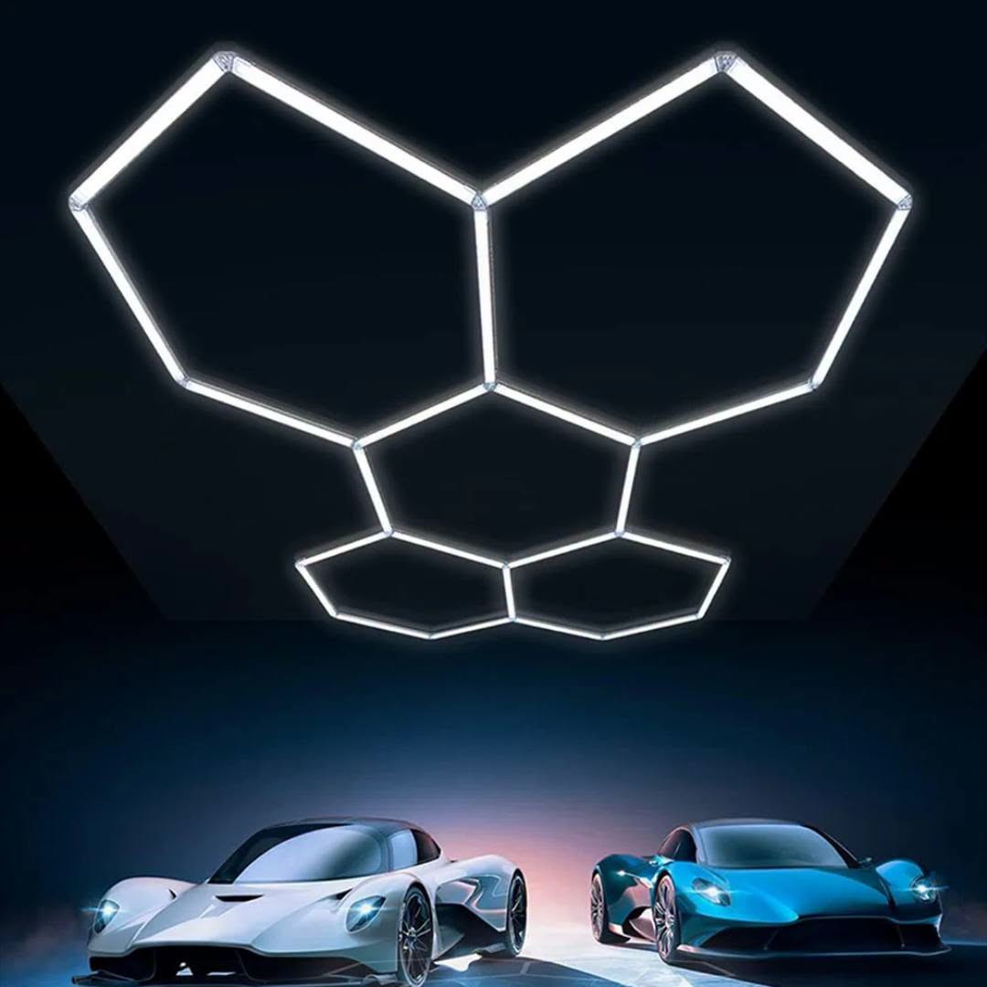 💡 طقم إضاءة ليد سداسي ضخم لكراجات ومراكز التلميع (Mega Kit) 🏎️✨
​جديد بالكرتون (أمازون) – 
​المحتويات والتغطية:
​100 مسطرة (طول 47 سم): لبناء شبكة سداسية متصلةحجم كبير  (19 خلية). قياس الخليه الواحده نصف القطر 96 سانتيمتر 
33 مسطرة (طول 55 سم): لبناء الإطار الخارجي المستطيل المحيط بالكامل.
​تغطي مساحة سقف واسعة: حدود 3.5 × 5.5 متر (مثالية لكراج كامل أو مركز تلميع).
​كامل الملحقات: الوصلات الشفافة، الأسلاك، وقفيص التثبيت.
​المميزات:
​إضاءة LED قوية وصافية بدون ظلال لكشف عيوب الصبغ والتلميع (Auto Detailing).
​مرونة في التشكيل (طقم كامل أو تقسيمه حسب مساحة سقفك)

التخدمه يخلي سعر

