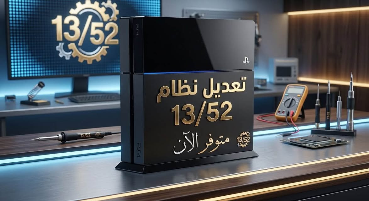 توفر تعديل نظام 13/52 جهاز بلي 4 
سعد للالكترونيات /المسيب 
***********

نص مكتوب في الصور:
- 13/52 تعديل نظام 13/52 متوفر الآن 13/52