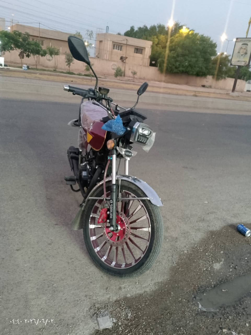 دراجه سونك🛑🛑 ضاغطة وزنجيل🛑🛑 موديل 25🛑🛑 بعدها بحالت الوكاله🛑🛑 ماشيه شي قليل 🛑🛑نزلتها صار شهرين🛑🛑 
السعر مليون وميه وخمسين🛑🛑
العنوان بغداد حي اور ام الكبر والغزلان 
للاتصال‏‪***********‬‏🛑🛑
