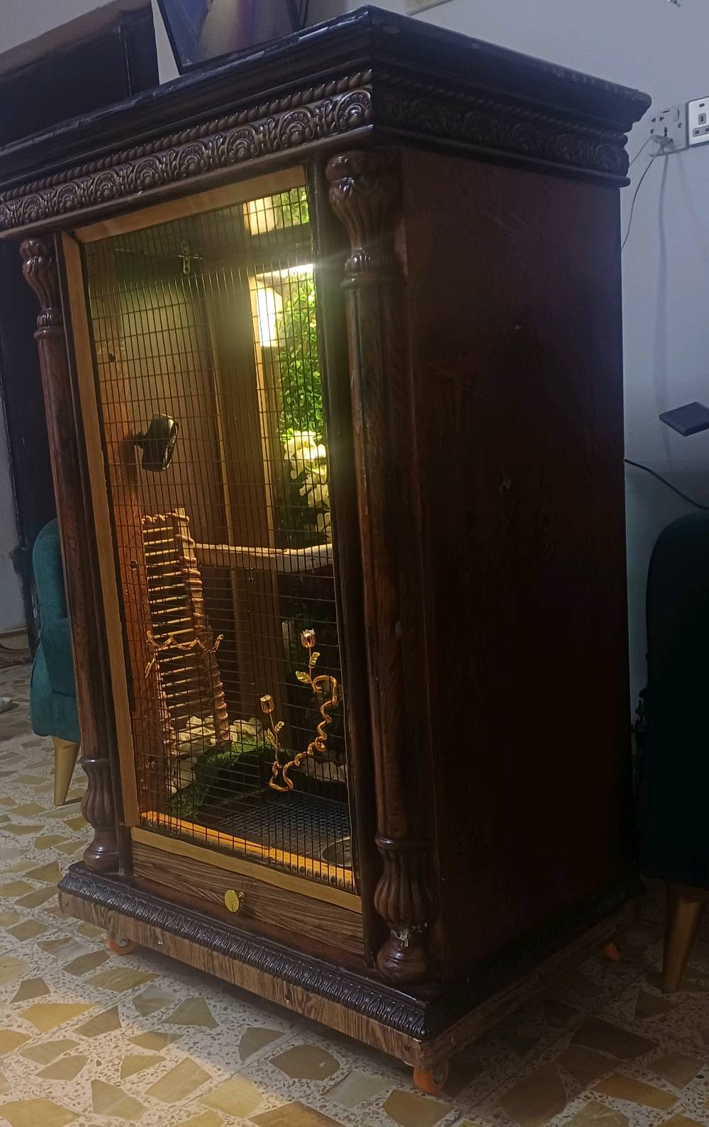 البصرة • قفص طيور • إضاءة RGB