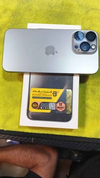 ايفون ١٥ برو ماكس ذاكرة ٢٥٦ كيكا دبل شريحة مكفول  بلاتينيوم بطارية ٨٧٪...