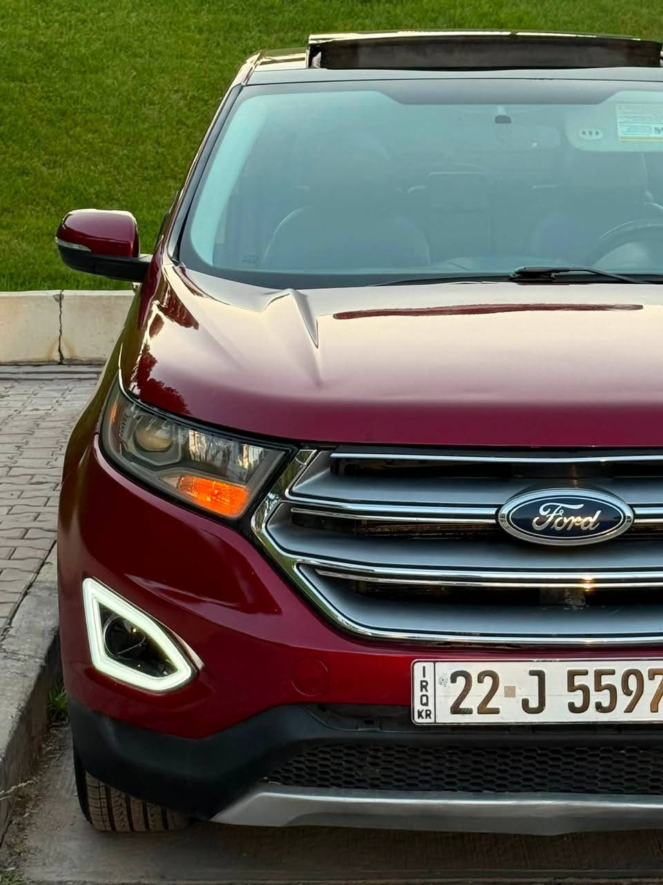 ‏‎السلام عليكم ورحمة الله وبركاته
‏‎       ——— لـلـبـيع  ———

فورد ايدج.       — Ford Edge

‏‎وراد أمريكي.     —  ايرباك البرده فقط 

نظام الدفع       —. AWD 

‏‎الموديل           — 2017 

‏‎فئة.                 — SEL 

‏‎حجم المكينه.  —  V6 / 3500

‏‎اللون               — ماروني   

‏‎المسافه المقطوعه — 109.000 

‏‎حاله السياره. — صبغ نص الجاملغ + الباب + نص الباب ( صور الحادث مرفق مع التقرير ) 

‏‎المواصفات 
‏‎- بصمة تشغيل 
‏‎- بصمة أبواب 
‏‎-تشغيل عن بعد 
‏‎-ترحيب عند الاقتراب 
‏‎- رادار خلفي - جانبي
-فتحة سقف بانوراما
-صندوق كهربائي 
‏‎-حساس خلفي
‏‎- شاشه كبيره تدعم نظام الأبل كار باي ونظام الاندرويد 
‏‎- شاشه عداد 
‏‎-كشنات امامي تدفئة 
-كشنات جلد 
-ستيرن تدفئه 
‏‎- تبريد قطعتين 
‏‎- كود باب 
‏‎-كرسي السايق والراكب بحركه كهربائيه
‏‎-تحكم ستيرن جهتين 
‏‎-تحديد سرعه 
-هاندبريك بصمه 
‏‎-مانع انزلاق 
‏‎-ليد نهاري
‏‎-كامره خلفيه دواره 
‏‎باقي المواصفات المعروفه 

‏‎السعر            — اكتب تم ويوصلك السعر مباشر 

‏‎رقم السياره    — أربيل  

‏‎موقع  السياره — السليمانية 

‏‎للأستفسار.     — *********** - ***********
