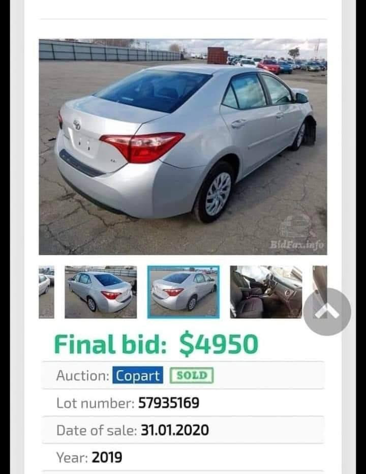 السلام عليكم
كورلا وارد امريكي موديل ٢٠١٩  سعر ١٢٠ وبيهة مجال 
حادث سيارة مرفق بل منشور سيارة خير من الله 
المواصفات : 
رادار امامي 
تحكم ستيرن 
مانع انزلاق 
مثبت سرعة 
شاشة بلادية 
السيارة رقم ديالى النكليزي جديد 
عنوان سيارة ديالى قضاء الخالص ناحية جديدة الشط 
ه‍ ***********
