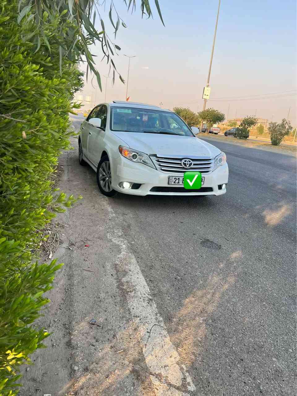 اڤالون خليجي لمتد ماشي{196}
‏ موديل 2012 مواصفات واحدعلى واحد 
‏ فول مواصفات كشن جلد كشن تبريد
+ تدفئة كشن كهربائي تبريد قطعتين⚡️ 
‏سقف سلايت خمس بصمةسيارة جديدة📦
بها صبغ شبر فقط + ثلاث PDRصغيرة✅
‏ شرط التحويل مكان السيارة كركوك ألماس
‏ فقط رقم شمالي اروس سيارة بدون مصرف
‏على الخاص أو اتصال خابر تدلل☎️
‏ رقم سنوية كله جديد كير محرك ما مفتوح 💯￼￼￼
***********
*********** كركوك, العراق
