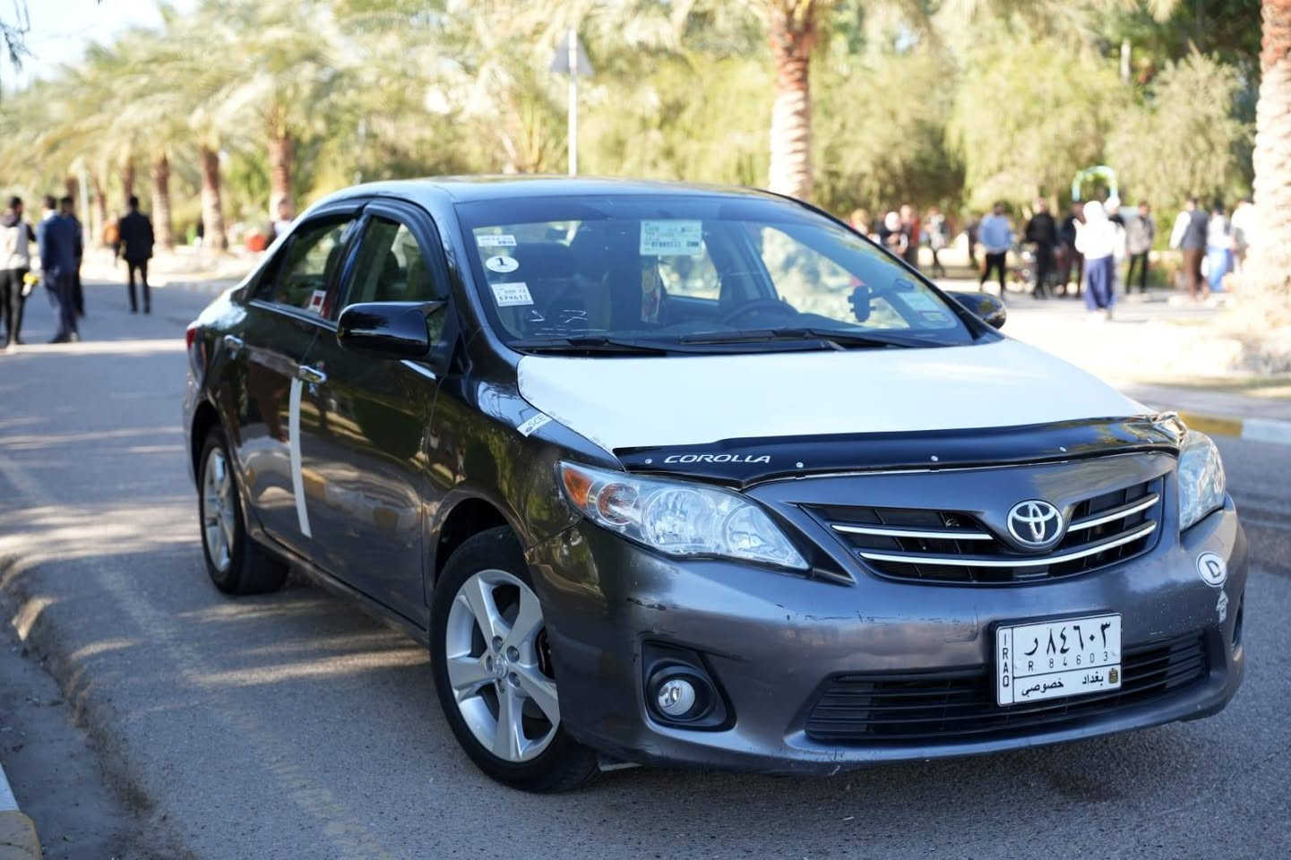 كورولا للبيع موديل ١٣ رقم بغداد باسمي فقط بيها بارد جاملق خلفي مكان السياره تكريت السعر 135 *********** مكلف بالنشر
