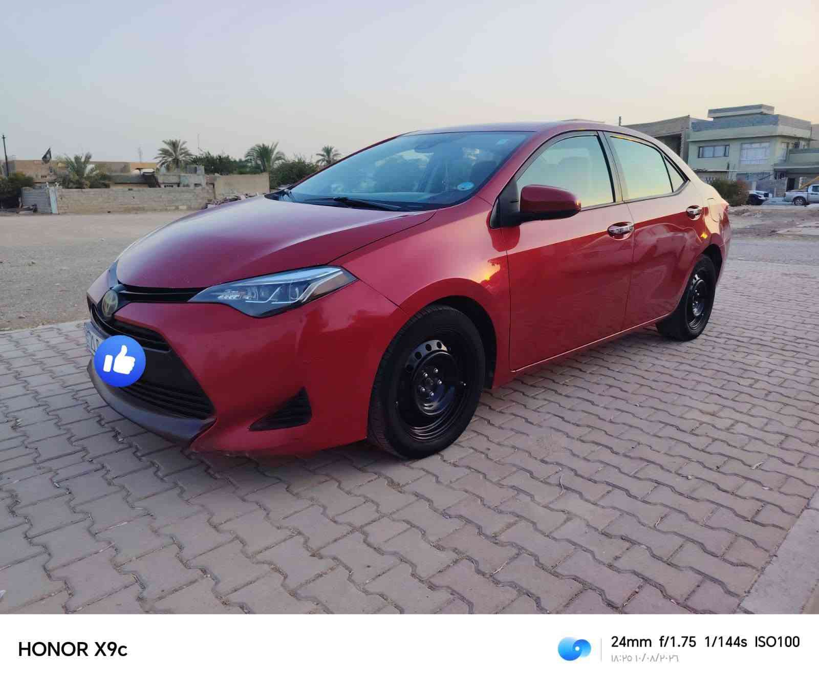 سلام عليكم كورلا للبيع موديل2018
***********
رقم اربيل
ماشيه150 ميل
ضرر بونيد فقط
بدون دواخل بدون أيرباك 
كير مكينه كفاله 
حجر رادار بلاد
سياره جاهز 
مكانها ديالى خانقين

نص مكتوب في الصور:
- HONOR X9c
- 24mm f/1.75 1/264s ISO100
- ١٨:٣٥ ١٠/٠٨/٢٠٢٦
- HONOR X9c 24mm f/1.75 1/144s ISO100 ١٨:٣٥ ١٠/٠٨/٢٠٢٦
- HONOR X9c 24mm f/1.75 1/100s ISO111 ١٨:٣٥ ١٠/٠٨/٢٠٢٦
- 24mm f/1.75 1/900s ISO681
- ١٨:٣٦ ١٠/٨/٢٠٢٤
- HONOR X9c 24mm f/1.75 1/100s ISO117 18:36 10/08/2026
- HONOR X9c 24mm f/1.75 1/100s ISO172 ١٨:٣٦ ١٠/٠٨/٢٠٢٤
- HONOR X9c 24mm f/1.75 1/100s ISO575 18:37 10/08/2026
- HONOR X9c 24mm f/1.75 1/100s ISO378 ١٨:٣٦ ٢٠٢٠/٠٨/٢٠٢٦