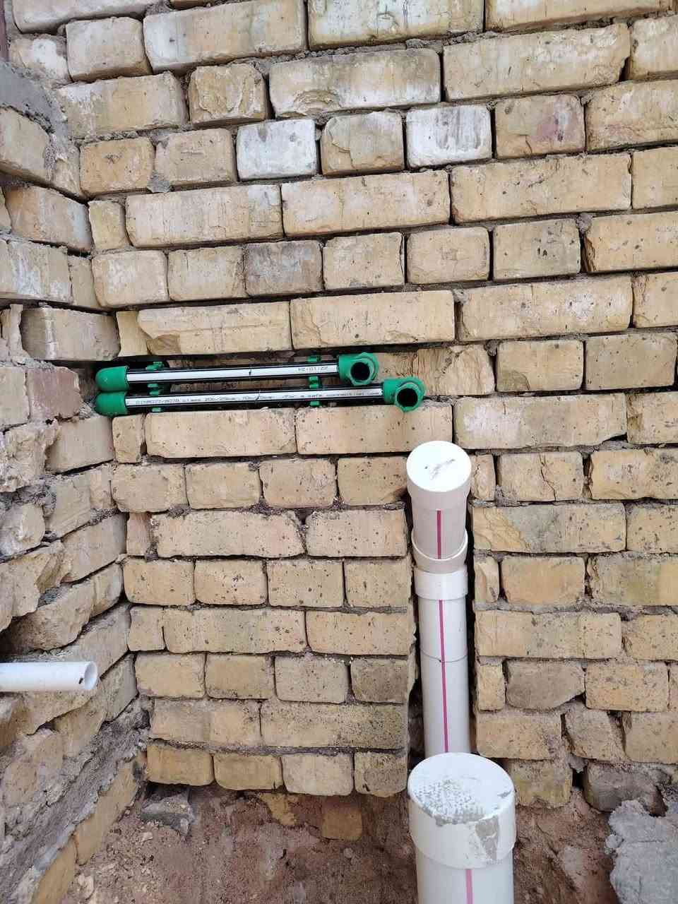 تأسيس ماء ومجاري *********** تأسيس صحيات ***********
