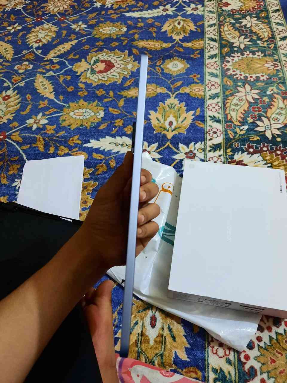 ايباد شاومي باد7

كامل ملحقات غني عن التعريف 

جهاز جديد فقط مفتوح من كرتون

ذاكره256.رام8.

شاشه144 هيرتز

كامل ملحقات معه ضمان 12 شهر كامله

+++  لاصق وكفر ويا  جديد شخط ما بي نضافه100/100
دورات الشحن0.بطاريه100

سعره 470الف قفل

كربلاء المقدسة 

*********** وتساب او اتصال

نص مكتوب في الصور:
- Ali
- بلوتوث
- إيقاف
- الربط بين الأجهزة
- مزيد من خيارات الاتصال
- Xiaomi HyperAI
- شاشة القفل
- الإشعارات وشريط الحالة
- الشاشة الرئيسية
- الشاشة والسطوع
- الصوت
- القلم ولوحة المفاتيح
- التخصيص
- بيانات الوجه وقفل
- الشاشة
- حماية الخصوصية
- التطبيقات
- البطارية
- الرفاهية الرقمية وأدوات
- الرقابة الأبوية
- حساب Mi
- حماية البطارية
- معلومات البطارية
- صحة البطارية
- ١٠٠%
- الدورات
- بيانات التصنيع
- مارس ٢٠٠٦
- أول استخدام:
- سبتمبر ٢٠٠٦
- حماية شحن البطارية
- شحن كامل
- لتمديد عمر البطارية، سيتوقف الجهاز
- عن الشحن عندما يصل مستوى البطارية
- إلى 80% وسيقوم بالشحن الكامل فقط
- عند الجدول الزمني
- الشحن الذكي
- لإطالة عمر البطارية، سيتعلم النظام
- كيفية شحن جهازك ويتوقف عن الشحن
- عندما تصل نسبة البطارية إلى 80% في
- الحالات المناسبة.