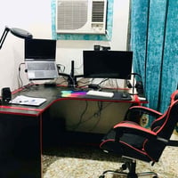 ميز گيمنگ gaming للبيع  160 يمين  160 يسار  80 ارتفاع  60 عرض سعره165 ...