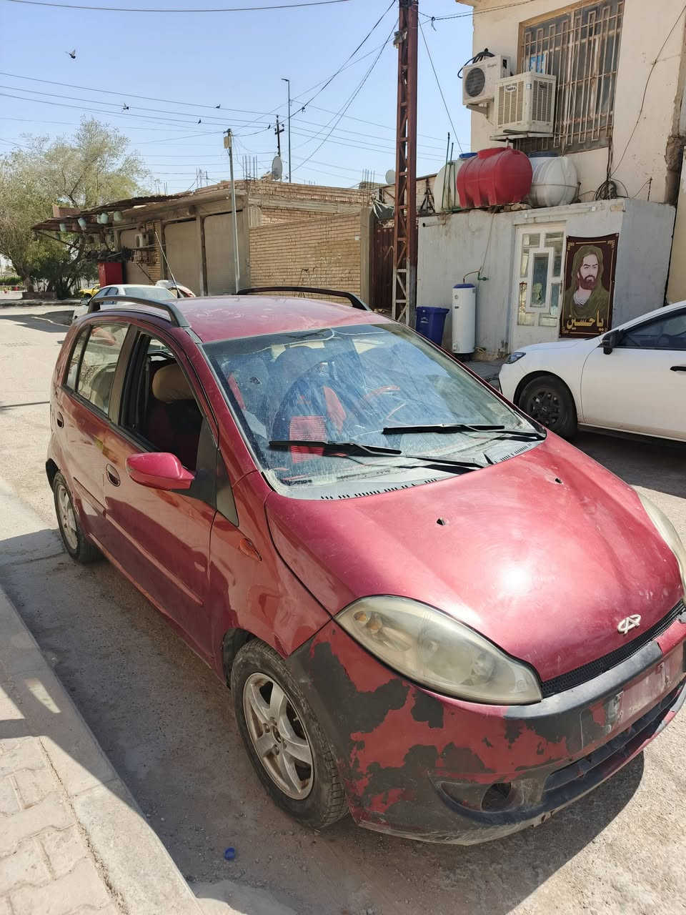 شيري اي ون للبيع سياره منروكه محرك كايم والكير بي خلل رقم كربلاء الماني تشتغل وتمشي وتوكف ابيع كوم حديد فقط مداور  ثاني يوم مدورسعرها 14 وبيها مجال مكا***********
