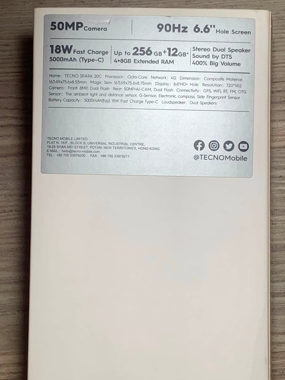 Tecno spark 20c
جهاز مستعمل نظيف للبيع / قيم واخذ

المواصفات
الذاكرة : 256
الرام : 12
البطارية : 5000
الكامرة 50MP
90Hz
اللون اسود
وباقي المواصفات موضحة بلصورة / الاغراض كاملة ويا ( كارتون وشاحنة ) 

المكان موصل حي الوحدة
الشراي يتواصل واتساب او خابرني علرقم ***********
