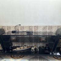 ميز تلفزيون زجاجي • كومدي ٢ • ميز طعام ٢ كرسي