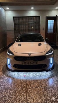 كيا ستينغر GT2 2023 محرك 3.3 TT توين تيربو ماشية 24 ألف ميل الحادث بني...