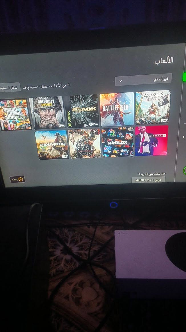 اكس بوكس سيريس اس • جويستك اصلي • حساب مشترك ٥٠لعبة