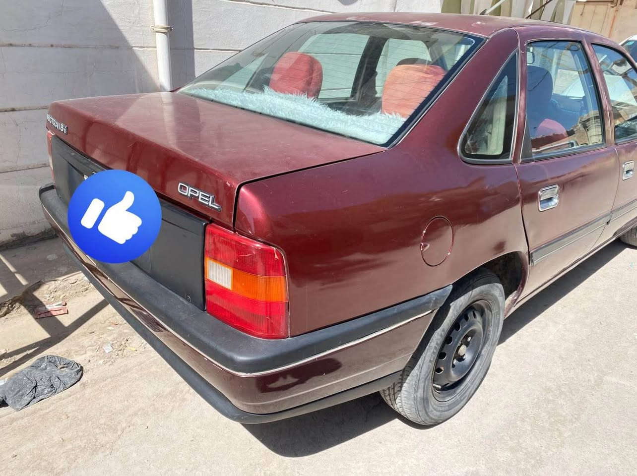 اوبل فكترا 1992 نضيف مابيها اي عيب كير ومكينه شرط سنويه باسمي ثلاث قطع صبغ اثر جراد السعر 45 مكان كركوك للاستفسار الرقم *********** كركوك, العراق
