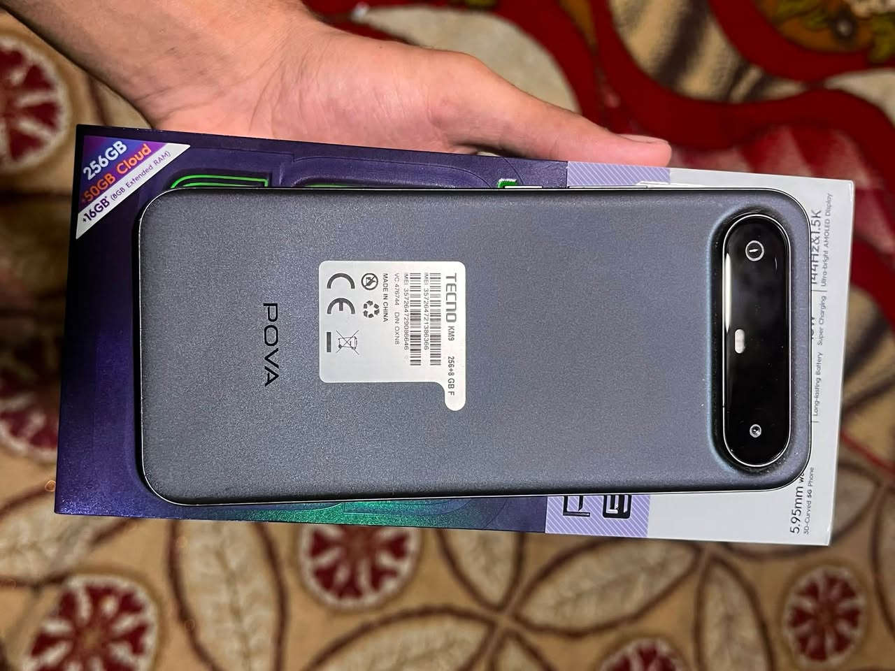 لبيع جهاز  TECNO POVA Slim 5G جهاز مستخدم شهر واحد فقط ذ 256
السعر 250 
رقم الهاتف ***********
